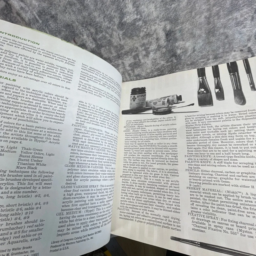 The Art of Acrylic Painting Book Grumbacher Instructional Art Guide‎